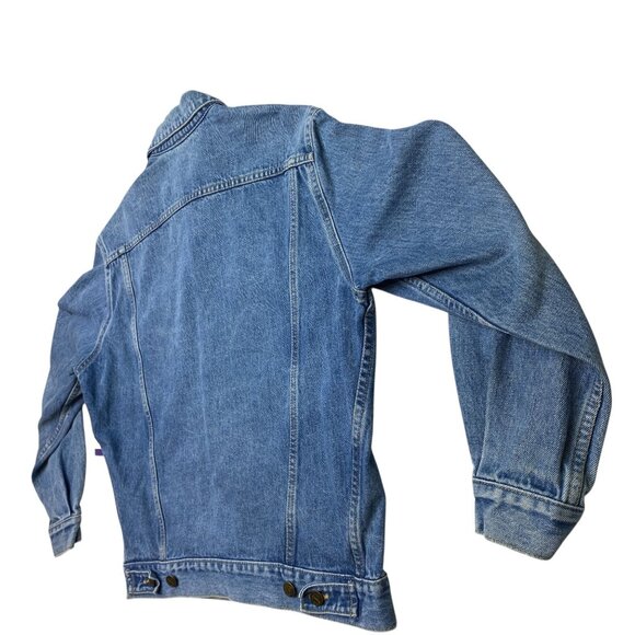 Vtg 80s Guess George Marciano Jean Trucker Jacket M Denim USA 1986 Preppy Cowboy - Picture 14 of 16